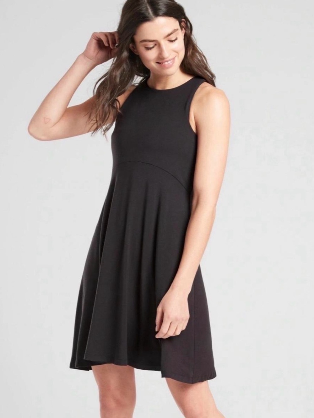 Athleta Santorini Thera Dress Black Size Large